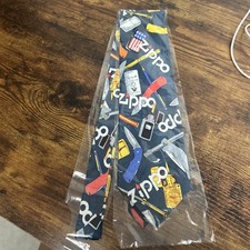 Men Zippo Lighter and knife Silk Necktie Tie 3.75  57  