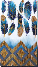 Bead Embroidery Kit "Indigo" Stitching Handmade Beadwork