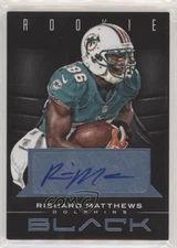 2012 Panini Black Platinum Signatures 20/49 Rishard Matthews Rookie Auto RC 1da