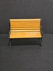 DOLLHOUSE BEAUTIFUL VINTAGE WOOD & METAL BENCH  CLASSIC STYLE FURNITURE ADORABLE — photo 3
