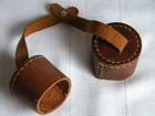 Vtg Cover Caps Gun Rifle Scope Leather~US ARMY~Military~WW1 or WW2~USAAF~US GI
