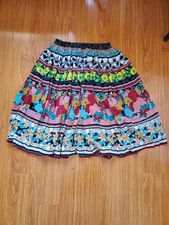 Vintage Women's Colorful Patterned Long Skirt In A Bold Design