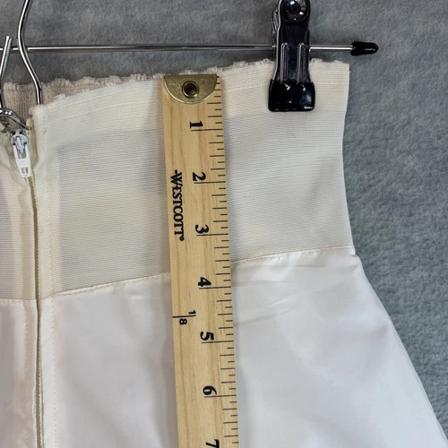 Vintage Crinoline Full Maxi Slip S/XS Petticoat White Bridal Layered Zipper - Picture 9 of 19