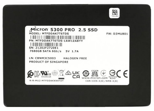 Micron 5300 Pro 7,68TB 2,5" SATA 6Gb/s