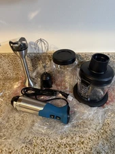 NIB Vitamix 5-Speed Immersion Blender 4-Piece Deluxe Bundle Blue 