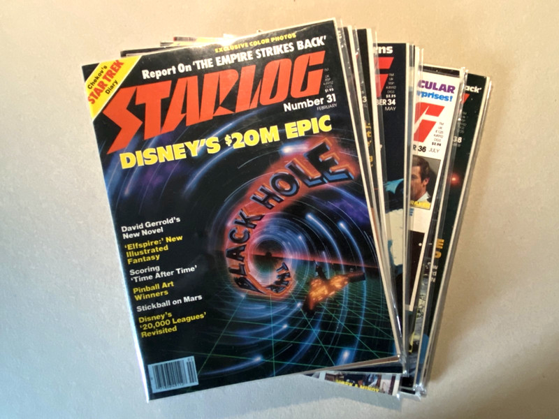 Starlog Magazine Lot NM 1980