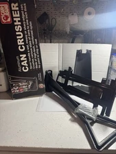 NEW Heavy-Duty Aluminum Can Ram Can Crusher Tough Plastic Holds 10 Cans Black