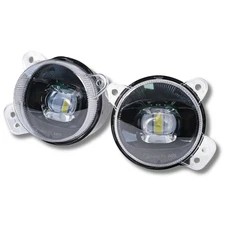 Volkswagen Touareg Front Fog Lights Set LED White 02-06 Lamps Pair Left Right