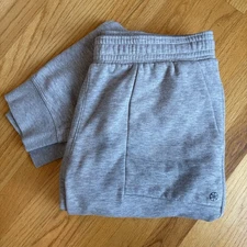 GAIAM Mens Jogger Pants Large Gray Taper Pocket Interior Drawstring Pull On Yoga