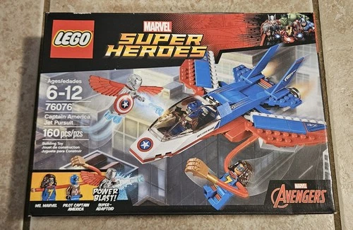 LEGO Marvel Super Heroes Captain America Jet Pursuit 76076 Brand New Sealed