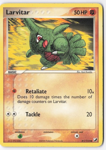 Larvitar 61/115 EX Unseen Forces Common