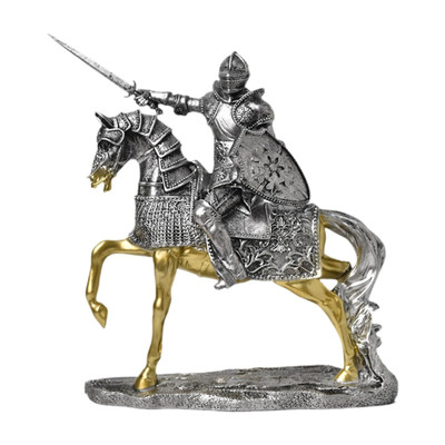 Ritter Pferd Figur Kreatives Tischornament für Regal