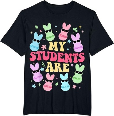 My Student Are Teacher Easter Day Bunny Rabbit Easter Sunday T-Shirt Size S-4XL