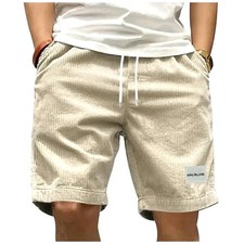 Vintage Cargo Shorts Mens Summer Trendy Retro...