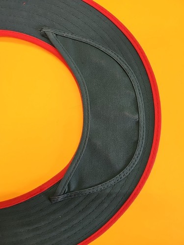 Occunomix 898 Hard Hat Sun Shade Visor & Neck Shield Hi-Vis Orange Full Brim - Picture 3 of 6