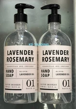 (2-Pk) SAVON MODERN ~ LAVENDER ROSEMARY Essential Oil Cleansing HAND SOAP 636ml