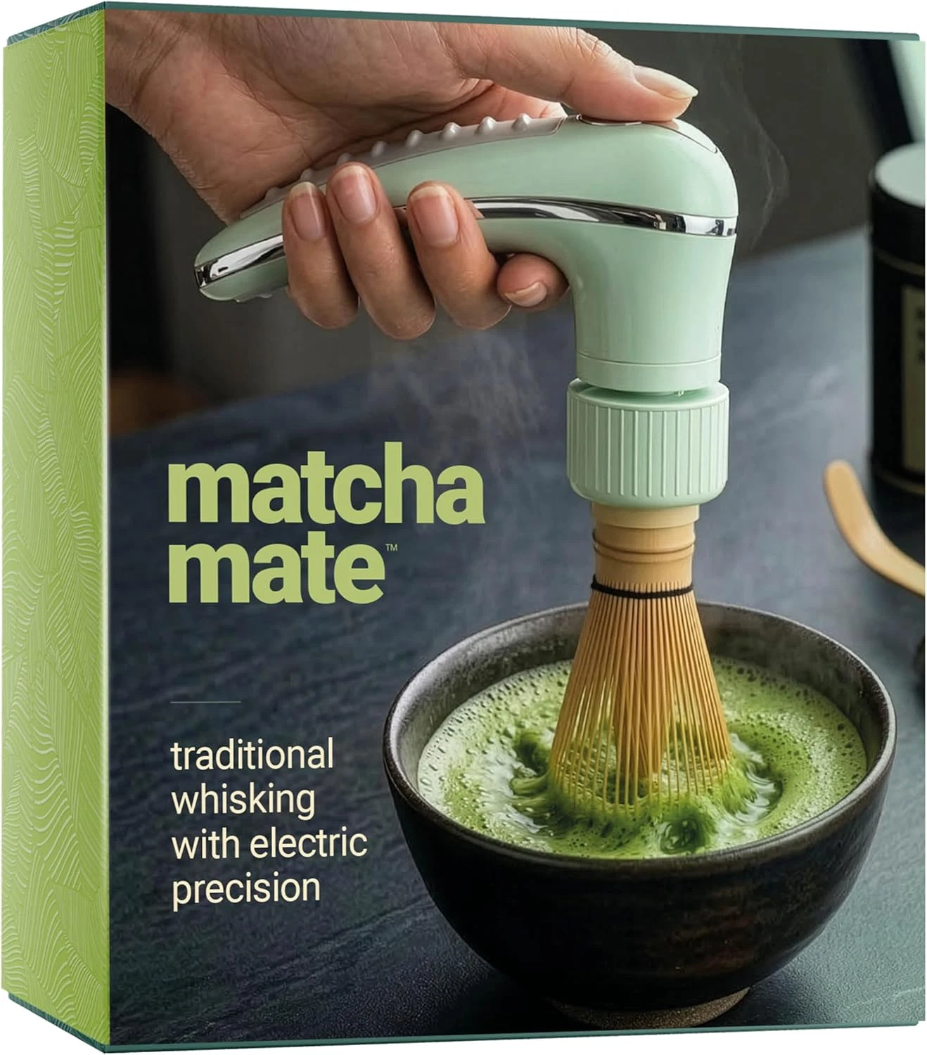 Matcha Mate Electric Powered Bamboo Whisk - Traditional Whisking with Electronic