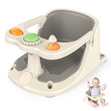 Baby Bath Seat for Babies One size fits all infants aged 6-12 Month, Grey