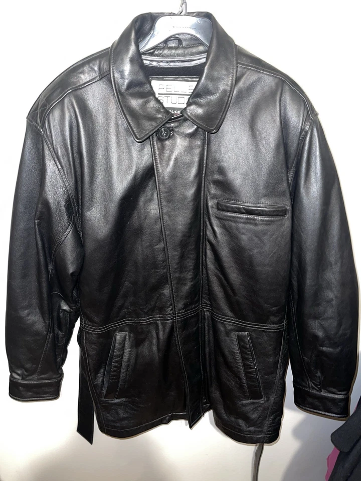 Черное кожаное пальто Pelle Studio Wilsons на молнии спереди. Отличное состояние - Изображение 4 из 4