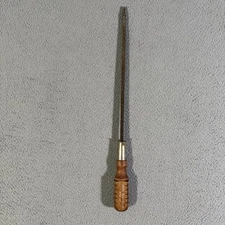 Vintage IRWIN Flathead Screwdriver 800-10” Wood Handle Made in USA