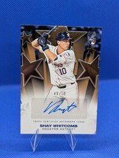 2025 Topps Series 2 Shay Whitcomb #BSA2-SW Baseball Stars Autographs Gold 49/50