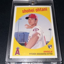 2018 Topps Archives Shohei Ohtani Signature Omission Base RC SSP Blank Front