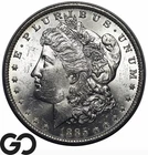 1885-O Morgan Silver Dollar Coin, Lustrous Choice BU++, Blast White