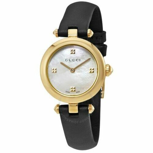Gucci YA141404 Diamantissima Mother of Pearl Watch 141.4 Series $1700