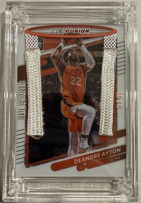 Deandre Ayton Optic #9 Jersey Fusion Netfusion Game Used Net 7/49 Suns Vs Knicks