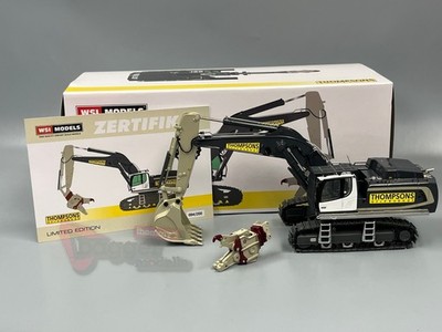 WSI - Liebherr R 970 SME Raupenbagger mit Tieflöffel und Abbruchzange Thompsons