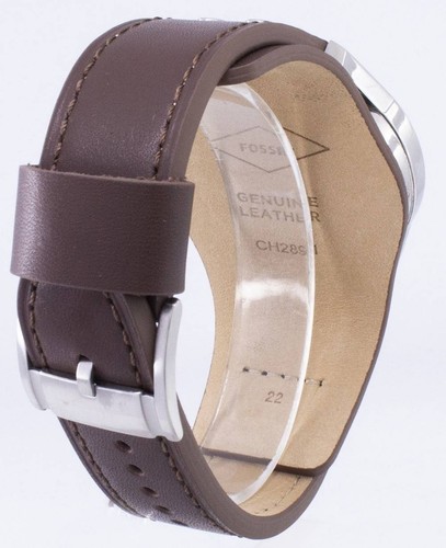 Fossil Coachman Chronograph Black Dial Brown Leather CH2891 Mens Watch - Picture 4 of 4