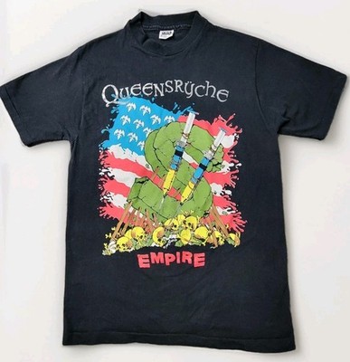 Vintage 1991 Queensrÿche Empire Tour Shirt Men s L Made in USA Band Tee Rock