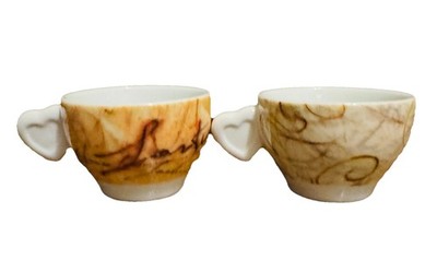 Thun Crème Espresso Cups-Heart Caffé al Volo Two-Made In Italy-Coffee On The Fly