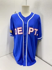 Gallery Dept. Mens Echo Park Baseball Jersey Shirt Size XL Blue