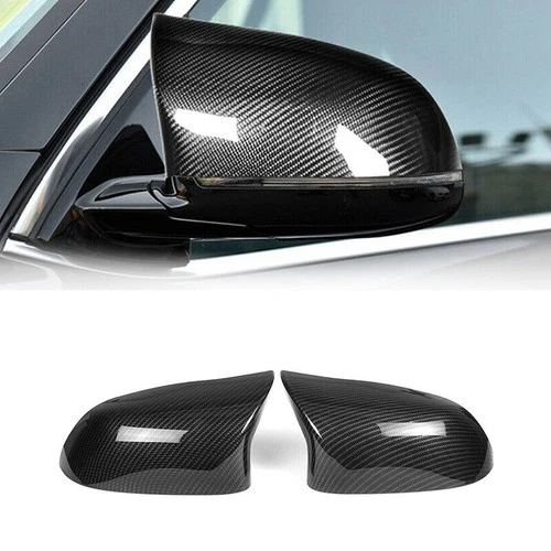 Carbon Fiber Side Mirror Cover Cap 2PCS For BMW X5 F15 X6 F16 28i 35i 2014-2018