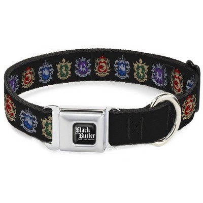 Crunchyroll Pet Collar, Dog Collar Metal Seatbelt Buckle, Black Butl (US IMPORT)