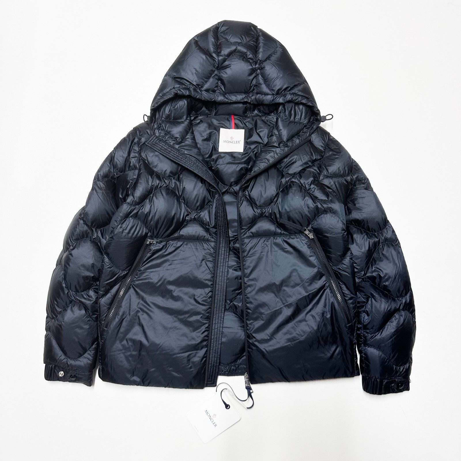 100percent AUTHENTIC MONCLER SOULIER SIZE 2 M MEDIUM BLACK DOWN MENS PUFFER JACKET image 8