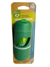 Only Natural Pet Dog Poop Bags Dispenser w/ Clip + 10 Unscented Poop Waste Bags