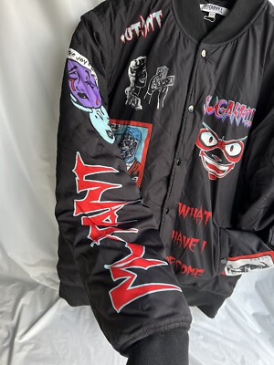 SUGARHILL MAN'S BLACK MUTANT BOMBER JACKET, Sz 2XL | eBay