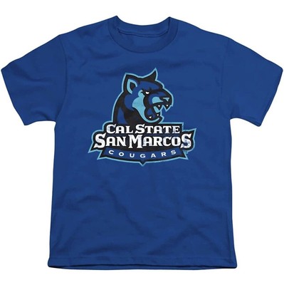 Kids Large Cal State San Marcos T Shirt CSUSM Distressed Cougar Design New
