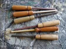 TURKEY CALL FRICTION 3 STRIKER SET Hardwood Top 1/4"  ShaftS  TYLERSBURG YELPERS