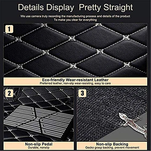 For Hyundai Elantra Luxury Custom Car Floor Mats Auto Carpets Liner Waterproof - Imagen 8 de 42
