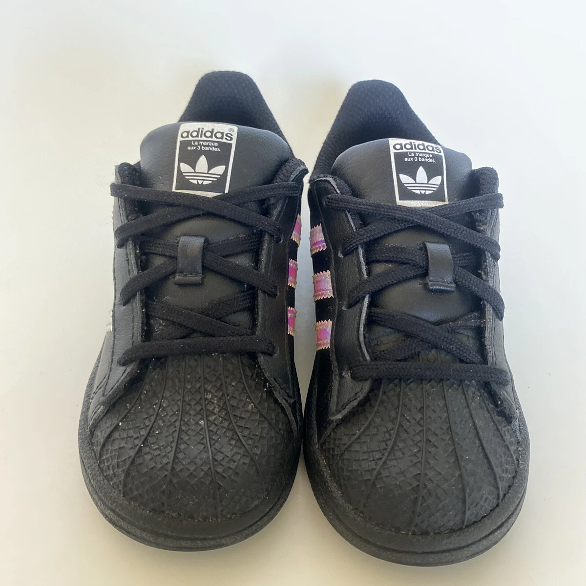 Adidas superstar hotsell black rainbow