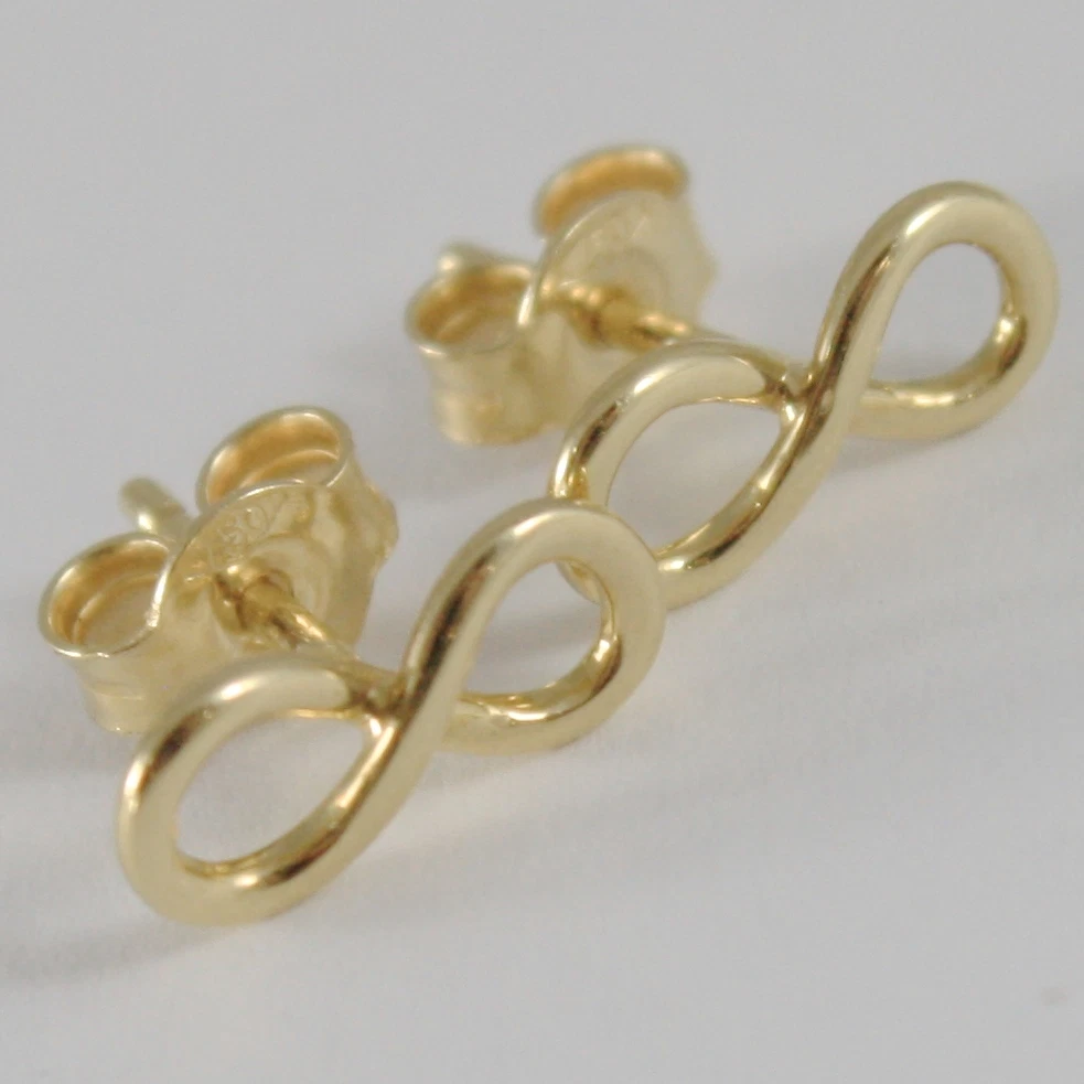 Orecchini Donna Infinito Oro Giallo e Bianco con Zirconi - Gioielleria Amadori