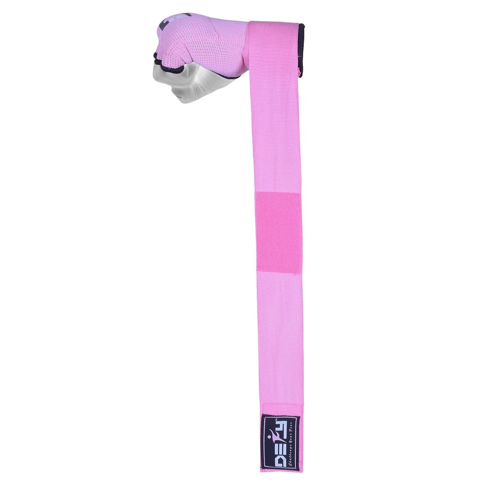 DEFY Gel Padded Ladies Inner Gloves with Hand Wraps MMA Muay Thai Pink S to XL  - Image 4 of 4