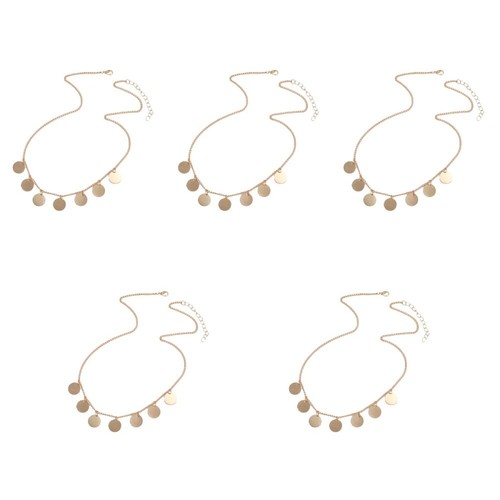 5 Pieces Pendant Necklace Women's Bride Trendy Necklaces for Dainty - Picture 6 of 12