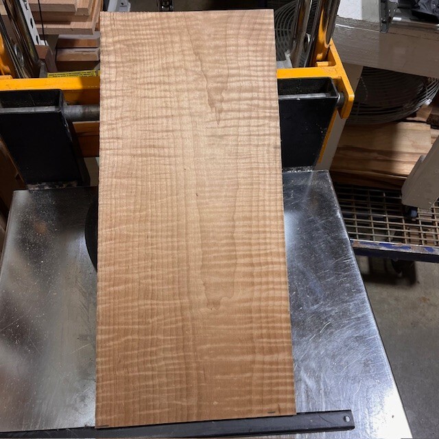 Roasted Curly Maple🍁Top Billet KD Torrefied Thermal 22”x11”x.85