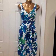 Vintage Studio I Bright Abstract Print Dress 8