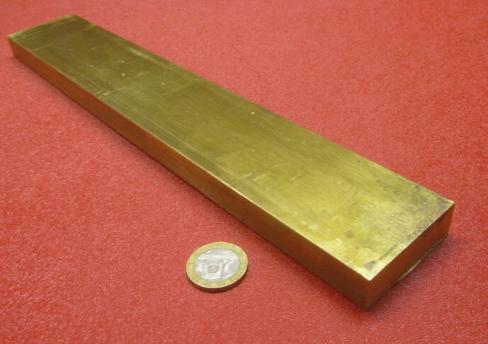 Barra plana de latón 360 5/8" de grosor x 2,00" de ancho x 12,0" de largo Foto 3 de 4