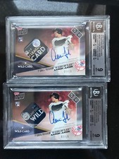 2017 Topps NOW 696D Aaron Judge /10 Yankees Auto Game Used Base Relic BGS MINT